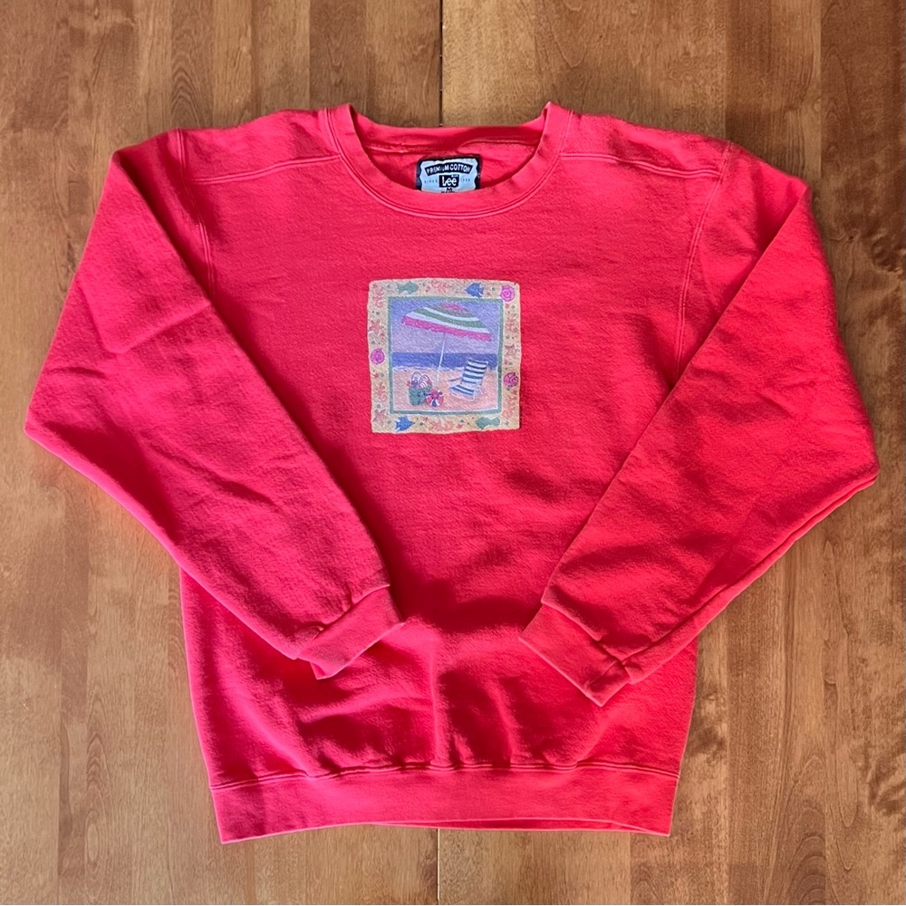 Vintage Lee Beach Graphic Crewneck